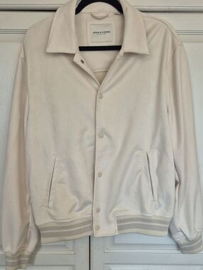 Denim & Flower Cream Women's Bomber Jacket